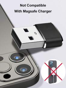 USB C 母口转 USB 公口适配器，Type-C 母口转 USB 公口适配器，Type C 转 USB A 充电转换器，兼容 15 Plus 13 12 11 Pro Max，兼容三星 Galaxy S23 S22 S21 S20 Ultra，兼容 Series 7 8 SE，iPad Air USB C 母口转 USB 公口适配器套装 [铝合金外壳，旅行必备] Type C 充电线电源转换器 CarPlay 等。 - 黑色 - 查看 9