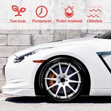 HGKJ 汽车补漆笔，红色补漆笔+去除剂，通用型，适用于深浅划痕，无需抛光，轻松快速修复车漆，高品质深划痕修复工具，汽车补漆笔刷，汽车维修工具，适用于汽车/摩托车/车身，汽车补漆笔，划痕修复，车辆颜色修复，翻新笔 - 彩色 - 查看 6