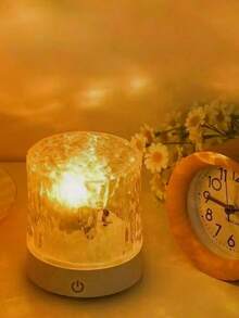 1 pieza Luz de ambiente LED de 16 colores con efecto de onda ondulada, alimentada por USB, con control remoto y táctil, adecuada para habitación/sala de estar/fiesta, luz decorativa de ambiente, luz de fondo para transmisión en vivo, regalo ideal para el Día de San Valentín/Halloween/Navidad - Multicolor - Ver 3