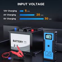 1000A UltraSafe Jump Starter, Super Capacitor 12Volt Car Jump Starter No Battery, Portable Jump Starter Battery Pack For Up To 10.0L Gas And 8.0L Diesel Engine,  Power Bank Battery Charger, LCD Display Car Battery Charger, Fast Charging USB Output, LED Emergency Lighting Flashlight, 12V Portable Jump Box - JSC2100 - View 7
