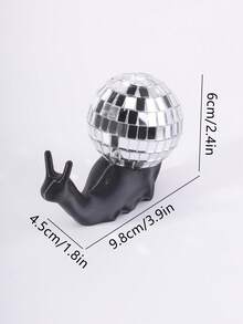 1pc Snail Desktop Decor, Plastic Decorative Home Art Sculpture, Cute Ornament, Home Living Room Bar Cafe Decoration, Tabletop Ornament! - Multicolor - View 8
