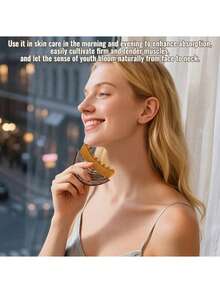 Customizable Text Lymphatic Contour Facial Brush, Dry Facial Brush, Facial Lymphatic Drainage Massager, Shapes The Chin And Jawline, Ergonomically Designed, Fits The Skin, Relieves Fatigue, Makeup Brush - one-size - View 6