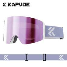 KAPVOE KAPVEO Winter Outdoor Sports Ski Goggles, Snowmobile Snowboard Ski Goggles, Anti-Fog Ice Skating Glasses, Unisex, UV400, Magnetic Snow Equipment, Ski Accessories - Multicolor - View 14