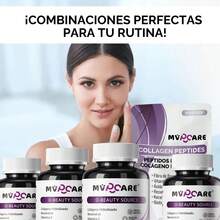 ¡Piel, Pelo y Uñas Radiantes! Colágeno Hidrolizado + Antioxidantes|Colágeno Tipo I & II de Alta Absorción|MVPCARE  Fórmula con Resveratrol y Biotina|90 comprimidos - Otros - Ver 9