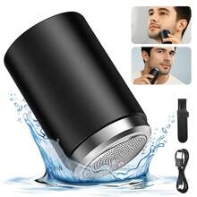 Electric Shaver, Rechargeable Mini Portable Shaver, Smart Floating Shaver, USB Rechargeable Electric Shaver,Waterproof Shaving Tool,Face Cleaning Cordless Shaver, Men's Gift Battery Capacity 500mAh,Portable For Home And Travel Use - màu đen - Xem 9