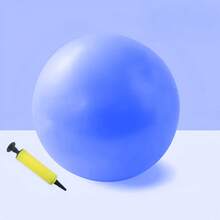 1 pieza Minibalón de Pilates para entrenamiento de músculos del piso pélvico, balón de fitness para recuperación posparto, balón de yoga a prueba de explosiones, 25cm - Multicolor - Ver 13