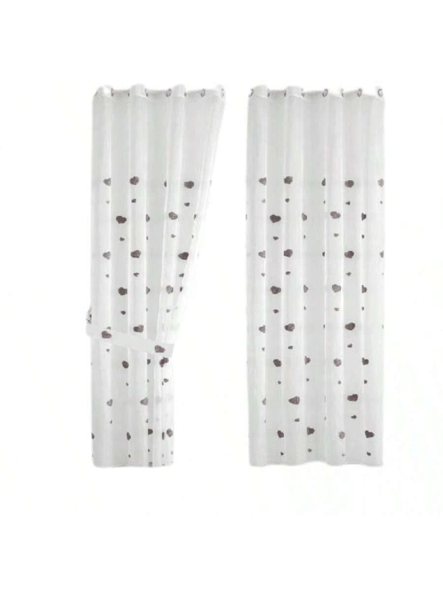 Cortinas transparentes color gris de alta durabilidad de 140cm*225cm, CORTINA 1 PZ