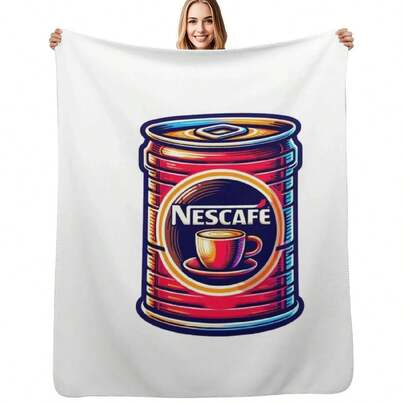 Nescafe Throw Blanket Thermals For Travel Sofa Bed For Sofa Blanket
