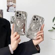 Elegante diseño de alas de mariposa. Esta elegante funda es compatible con los modelos  16, 15, 14 Pro Max, 13, 12, 11, XR y XS Plus. Fabricada en silicona TPU, ofrece protección contra golpes y caídas, además de una sensación superior. Es un regalo ideal para familiares, amigos y seres queridos, y una elección perfecta para Navidad. cubiertas, funda de teléfono, fundas de teléfono, funda de , funda de  17 pro, funda de  16, navidad, funda de  17 pro max, funda de  17, fundas de , funda de  15,  17 pro max, fundas para , funda de  16 plus, regalos de navidad, funda de  13, funda de teléfono de navidad, funda de  16 pro, funda de teléfono  15, funda de teléfono  13, funda de  28, rosa, funda de teléfono rosa, regalos, malvado, regalos para mujeres - Plateado - Ver 4