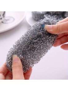 20Pcs/Bag Stainless Steel Cleaning Ball Kitchen Cleaning Brush Pot Brushing Dish Steel Ball - 20pcs/set - View 6