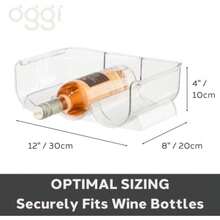 Oggi Estante para Botellas de Vino de 6 Botellas, Almacenamiento de Botellas de Vino para Cocina(Moderno) - Multicolor - Ver 3