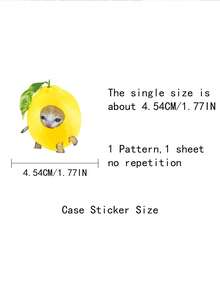 100PCS Cute Cat Food Art Style: Adorable Feline Faces On Sweets And Fruits Self-Adhesive Paper Stickers For Party Invites, Gifts, Scrapbooking, Journaling, Laptop, Bumper, Skateboard, Water Bottl - 彩色 - 查看 4