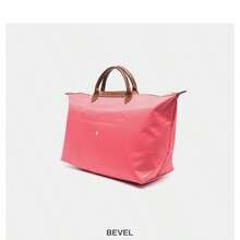 Bolso de mano plegable para mujer, con asa superior, diseño de bolso de mano de gran capacidad, regalo perfecto para novia - Rosa - Ver 3