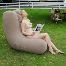 Folding Lazy Sofa,Inflatable Lounge Chair Thickened Durable Folds,Compactly Gaming Lounger Air Bench For Leisure Bed Sleeping - Multicolor - View 5