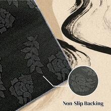 1pc Modern Ink Style Curved Art Pattern Carpet.The Velvet Fabric Weighs About 850 Grams, And The Thickness Is About 0.6cm. Carpet-Wear-Resistant/Non-Slip/Easy To Clean.A Variety Of Sizes Are Available.Suitable For Kitchen/Living Room/Dining Room/Bedroom/Balcony/Bathroom/Study And Other Scenes.It Is The Perfect Choice For Home Decoration.