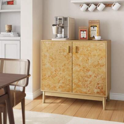 Holzschränke Mit Massivholzbeinen, Unabhängige Buffetschränke Mit Verstellbaren Regalen And Multifunctional Decorative Schränke Im Landhausstil, Die Für Wohnzimmer, Flure Und Eingänge Geeignet Sind