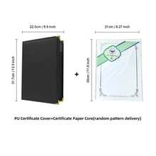 【证书夹+内页套装】加厚PU材质证书夹+内页，多种尺寸可选，文凭/奖状/合同保护套