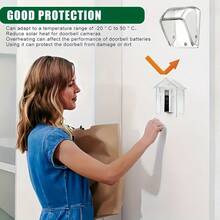 2pcs/1pc Transparent Acrylic Doorbell Cover, Waterproof, Fits Most Wireless Doorbells, No Battery Needed, Waterproof Doorbell Cover, Transparent Weatherproof Wireless Doorbell Protector, Transparent Rain-Proof Doorbell Cover, Battery-Free - Multicolor - View 10