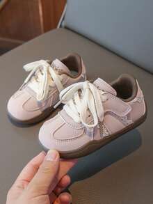 Giày thể thao thường ngày cho bé gái, giày trẻ em mùa xuân/thu 2025 mới, giày thể thao đế mềm cho trẻ nhỏ. - Hồng - Xem 2