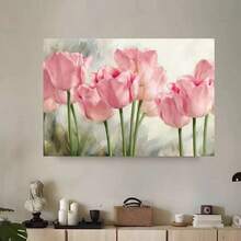1 Set Mother's Day Beautiful Flowers DIY Painting By Numbers Unframed Kit, Home Decor For Living Room & Bedroom, Ideal Gift For Birthday & Holiday, 40*50CM - Pink - View 4