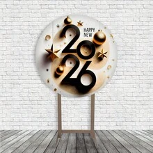 Decorative Covers For Panels And Cylinders For Happy New Year Themed Parties With Elastic Bands - 新年套裝 314 - 查看 4
