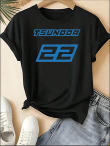 F1 Racing T-Shirt, Unisex Crew Neck VER 1 Print Short Sleeve Tee, Motorsport Racing Stripe Checkered Accent Casual Top, Sporty Style Machine Washable Shirt, Perfect For 4th Of July, Memorial Day, Labor Day, Father's Day, Back To School, Daily Wear, Race Day, Fan Gatherings, Birthday Gift For Son, Boyfriend, Dad, Niece, Spring Summer Outfits, Motorsport F1 Fan Apparel - 黑色 26 - 查看 11