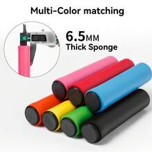 2pcs Anti-Slip Foam Bicycle Handlebar Grips, Mountain Bike Silicone Handlebar Covers - Multicolor - View 5