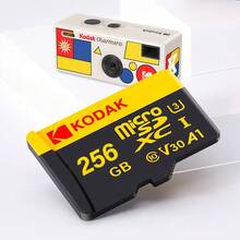 Kodak 适用于柯达Charmera钥匙扣数码相机的MicroSD卡，容量可选32GB、64GB、128GB和256GB。专为柯达相机设计的MicroSD卡存储卡。