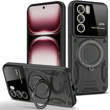 OPPO RENO 12 5G Phone Case With Ring Holder And Full Camera Protection - Black - View 9