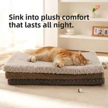 wuyingongfang 1 pezzo Tappetino per cani multifunzionale spesso, Letto per cani/gatti di colore solido, Letto per animali domestici, Letto per cani/gatti semi-chiuso multifunzionale, Morbido e caldo, Resistente allo sporco e durevole, Adatto per gatti e cani di taglia media/piccola, Utilizzabile in tutte le stagioni per gatti e cani, Disponibile in più colori - Multicolore - Visualizzare 7