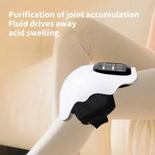 This Wireless Knee Massager Features Heating Function, With 4 Heating Modes, 4 Vibration Modes, And An LED Display. Suitable For Hands, Knees, And Shoulders. Convenient For Home And Travel Use.