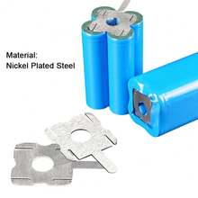 20pcs 18650 Spot Welding Nickel Plate Lithium Battery 0.15mm Nickel Sheet Nickel Plated Steel Plate Spot Welding Nickel Tab - Silver - View 3