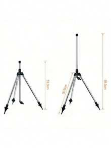 360°旋转灌溉三脚架草坪花园喷头伸缩支架三脚架不锈钢喷头