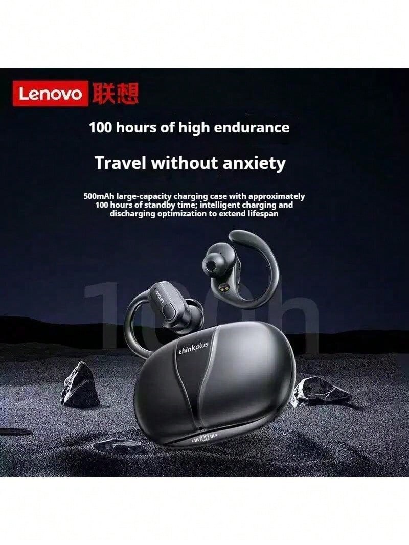 Lenovo Tai nghe Bluetooth không dây XT80 có chất lượng âm thanh tốt, thời lượng pin dài và tai nghe nhét trong tai không gây đau và giảm tiếng ồn khi đeo lâu. - màu đen - Xem 1