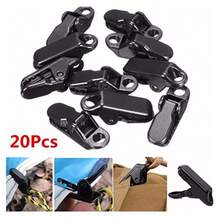 YQQ Clip de Fijación para Tienda Soporte a Prueba de Viento para Acampar al Aire Libre Clips Especial para Lona y Malla de Sombra Invernadero Clip de Red Plástico Negro2179 - Negro - Ver 5