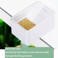 SHYFISH Small Fish Automatic Feeder Smart Fish Feeder Timing Quantitative Fish Tank Accessories Guppy Food Dispenser For Ornamental Fish
