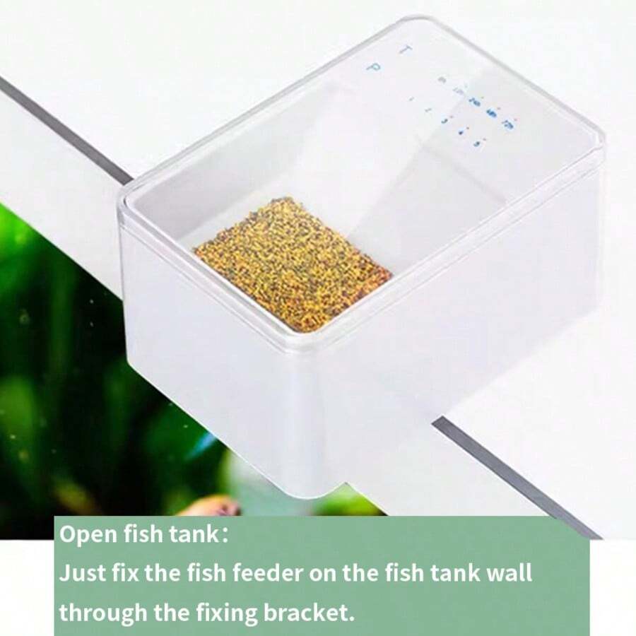 SHYFISH Small Fish Automatic Feeder Smart Fish Feeder Timing Quantitative Fish Tank Accessories Guppy Food Dispenser For Ornamental Fish - Apricot - View 1