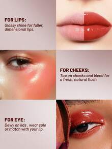 Pudaier 镜面光泽唇彩 – 不晕染、防杯托、持久、超亮泽、保湿 - #05 - 查看 5