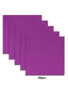 20张/套、40张/套、60张/套加厚柔软芥末紫色派对餐巾纸，双层柔软纸巾，展开尺寸33厘米*33厘米，适用于：婚礼、下午茶、生日派对装饰、派对装饰、派对用品、节日装饰、节日用品 - 芥花紫色 - 查看 8