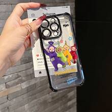 Funda de Teléfono  Linda Compatible con iPhone 17 16e 16 15 14 13 12 11 Mini Pro Max Air X XR XSMAX 8 7 Plus Funda Transparente Suave a Prueba de Golpes, Funda de Uso Diario, Cubierta Protectora a Prueba de Golpes, Estilo Juguetón, Accesorios Divertidos para Teléfono, Ajuste Cómodo, Carcasa Ligera - Mezcla de colores - Ver 5