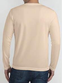 Men's Punk Bear Print Long Sleeve T-Shirt And Pants Set - Multicolor - View 4