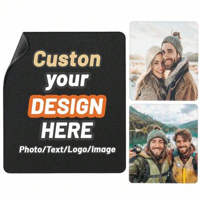 1pc Personalized Mouse Pad - Custom Pictures, Text, Logo Or Art Design,Mouse Pad Custom Personalized Photo Picture & Text Neoprene Office Supplies & Gaming Computer Desk Accessories,Personalized Customized Gifts Suitable For Couples, Families, And Children