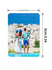 1pc Customizable Cartoon Style Photo Refrigerator Magnet - Personalized Photo Gift, Suitable For Halloween, Christmas, Wedding, Housewarming - Kitchen Decor Magnetic Sticker, Durable, Non-Fading, Removable, Reusable - Fits Any Metal Surface