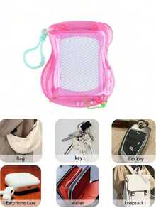 1pc/3pcs Erasable Mini Whiteboard Keychain Series, Suitable As Luggage And Car Key Chains. The Small Whiteboards Are Excellent Teaching Tools For Home And School, Also Can Be Used As Fun Gifts Or Prizes For Classroom, After-School, Parties, Birthdays (Random Keychain Colors) - Multicolor - View 8