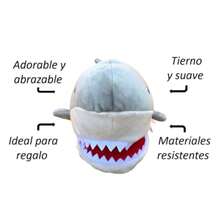 zxr Peluche de Tiburón Gris Marioneta 40cm Largo Tierno Suave Adorable. Muñeco Niños121 - como en la foto - Ver 3