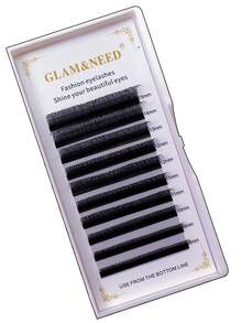 10 Rows Glam&Need New Soft Velvet Clover Bionic Eyelash Extensions, V-Shaped Lashes For Professional Eyelash Stylist, W-Shaped Lashes For Salon Use - D - View 4