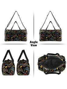 Kids Game Controller Print Travel Duffel -Spacious Lightweight Polyester Carry-On Bag Boys & Girls - Ideal For Gym, Dance, Weekend Trips, Parties - one-size - View 10