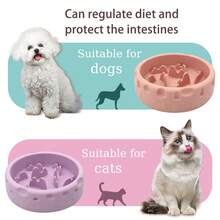 硅胶宠物慢食碗，防滑防吞咽狗碗，适用于小型/中型犬 - 500ml - 查看 3