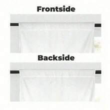2 Panel 28"X40" Farmhouse Purple Flower Kitchen Curtains Rod Pocket Rustic Floral Lavender Spring Country Wooden Art Printed Funny Quotes Living Room Bedroom Window Drapes, Home Decor, Farmhouse Home Decor - 白色 - 查看 4