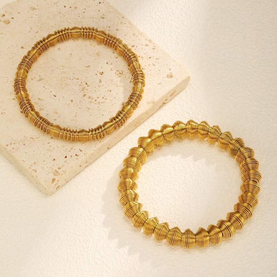 Pulsera de Brazo Retráctil de Acero Inoxidable Unisex - Estilo dos - Ver 1
